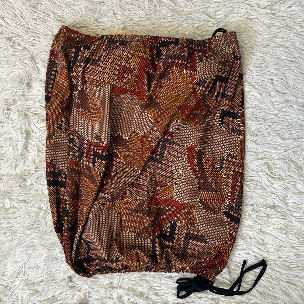 Y2k T.H.E Multi Pattern Padded Drawstring Adjusta… - image 2